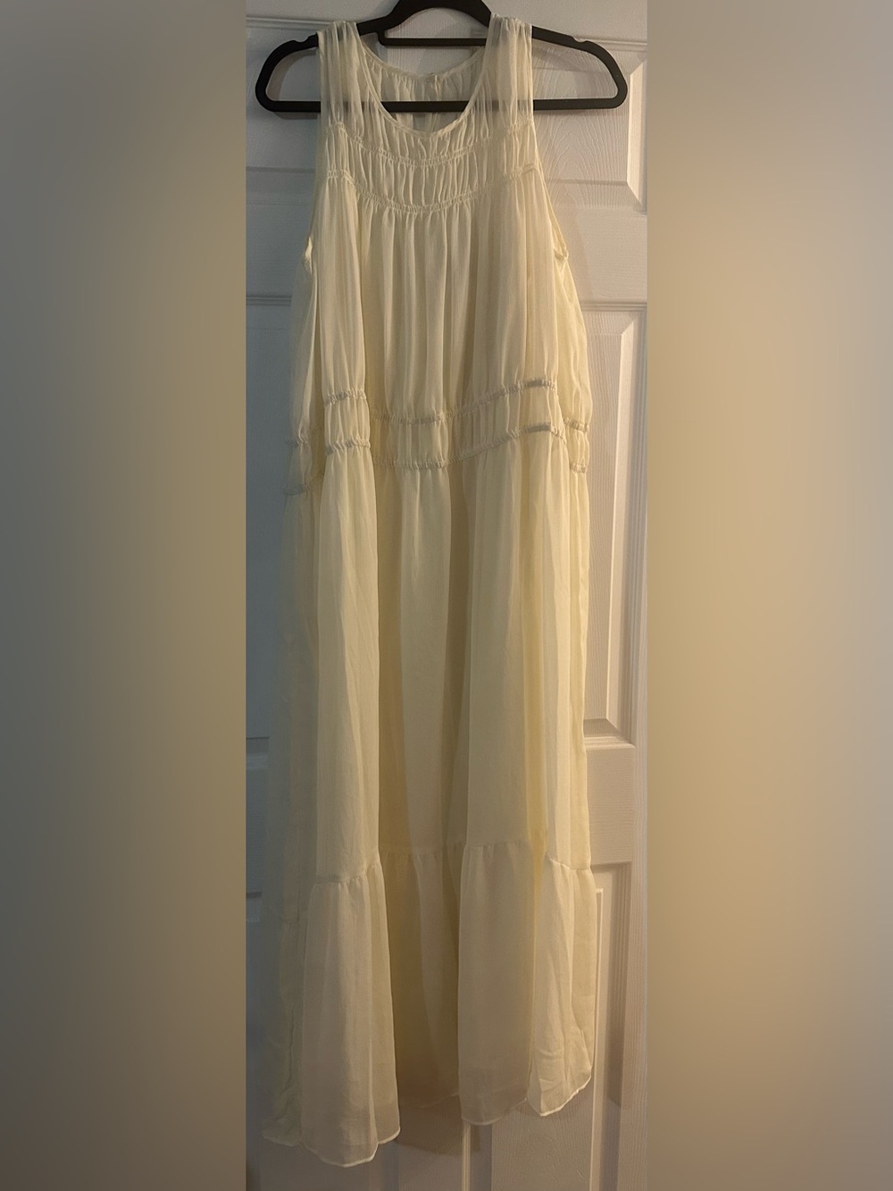 a new day Cream Tiered Maxi Dress - Picture 2 of 4